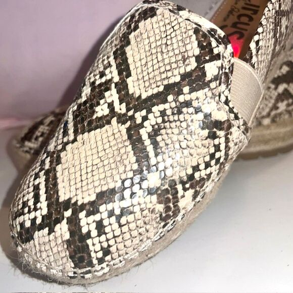 CIRCUS SAM EDELMAN CORA SNAKE PLATFORM ESPADRILLE SIZE 7 - Picture 5 of 10